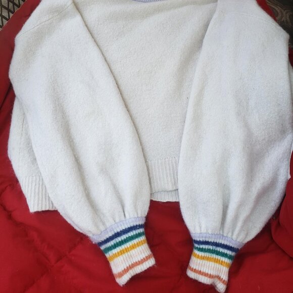 Madewell Sweater in cream - super soft and boxy - Picture 3 of 7